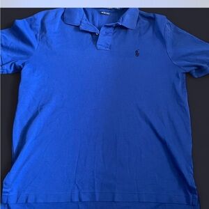 Ralph Lauren Blue Polo Shirt Classic Design